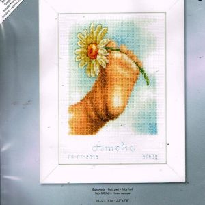 VERVACO BORDUURPAKKET GEBOORTE, BABYVOETJE , AMELIA