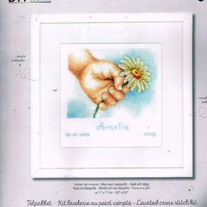 VERVACO BORDUURPAKKET GEBOORTE, BABYHANDJE , AMELIA