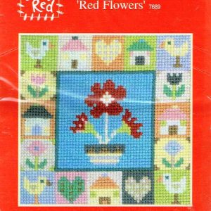JOLLY RED BORDUURPAKKET , RED FLOWERS