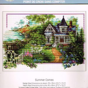 NEEDLEART. VOORBEDRUKT BORDUURPAKKET, SUMMER COMES 068