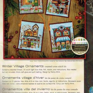 DIMENSIONS BORDUURPAKKET, WINTER VILLAGE ORNAMENTS