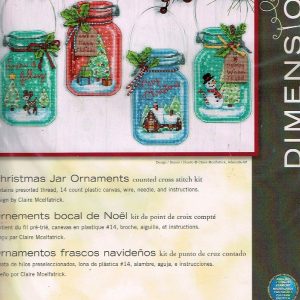 DIMENSIONS BORDUURPAKKET, CHRISTMAS JAR ORNAMENTS