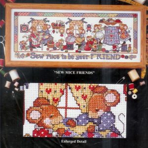 DESIGN WORKS GROOT BORDUURPAKKET, SEW MICE FRIENDS