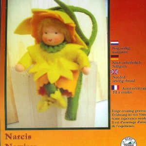 DE WITTE ENGEL BORDUUR- en VILTPAKKET, NARCIS