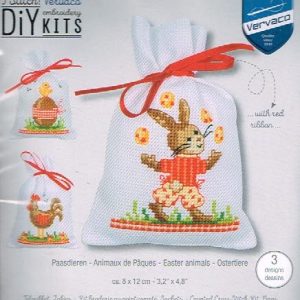 VERVACO BORDUURPAKKET, SET VAN 3 GEURZAKJES, PAASDIEREN