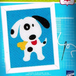 VERVACO VOORBEDRUKT (KINDER) BORDUURPAKKET , LEUK HONDJE