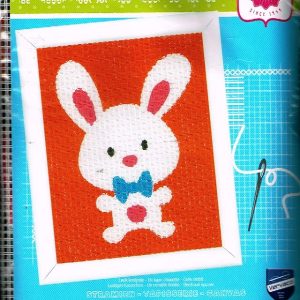 VERVACO VOORBEDRUKT (KINDER) BORDUURPAKKET , LEUK KONIJNTJE