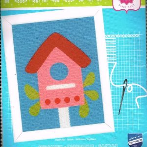 VERVACO VOORBEDRUKT (KINDER) BORDUURPAKKET , VOGELHUISJE