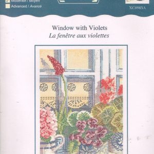 OPRUIMING DMC BORDUURPAKKET, WINDOW WITH VIOLETS XC0983A