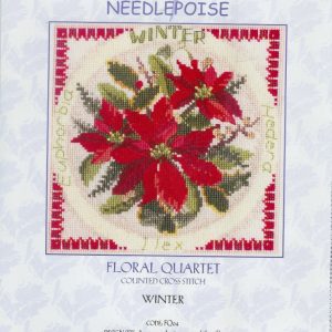 NEEDLEPOISE ORIGINEEL BORDUURPATROON FLORAL QUARTET WINTER