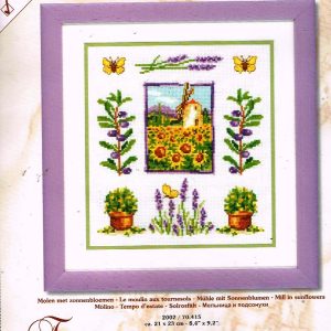 AANBIEDING VERVACO BORDUURPAKKET, MOLEN met ZONNENBLOEMEN 415