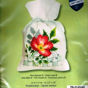 AANBIEDING VERVACO BORDUURPAKKET GEURZAKJE ROZE BLOEMEN 545