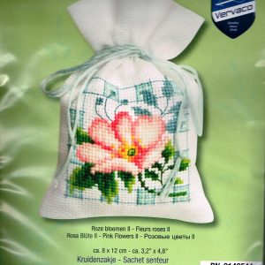 AANBIEDING VERVACO BORDUURPAKKET GEURZAKJE ROZE BLOEMEN 544