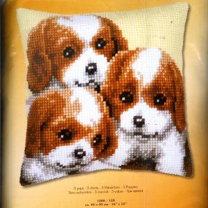 VERVACO BORDUURPAKKET KUSSEN, 3 PUPPIES