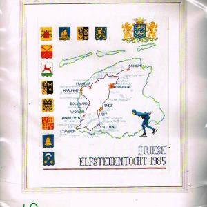 AANBIEDING THEA GOUVERNEUR GROOT BORDUURPAKKET, FRIESE ELFSTEDENTOCHT 1985