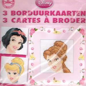 DISNEY BORDUURPAKKET , SET VAN 3 KAARTEN PRINSESSEN