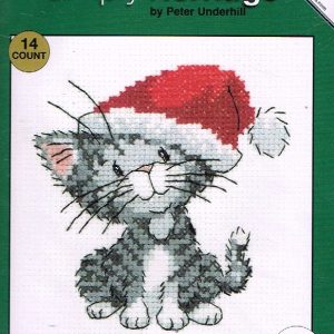HERITAGE CRAFT BORDUURPAKKET SILVER TABBY CHRISTMAS KITTEN 1657 A