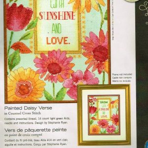 DIMENSIONS BORDUURPAKKET, PAINTED DAISY VERSE