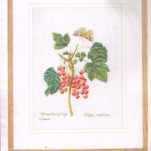 THEA GOUVERNEUR BORDUURPAKKET, RODE BESSEN 2084