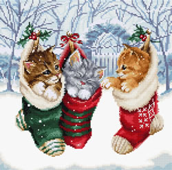 LETISTITCH BORDUURPAKKET, SNOWY KITTIES L 8087
