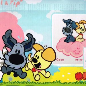 WOEZEL & PIP BORDUURPAKKET GEBOORTE, COCO / JOEP op=op