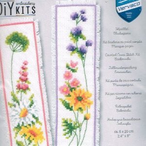 VERVACO BORDUURPAKKET, SET VAN 2 BOEKENLEGGERS , BLOEMEN 541