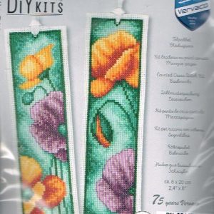 VERVACO BORDUURPAKKET, SET VAN 2 BOEKENLEGGERS , BLOEMEN 783