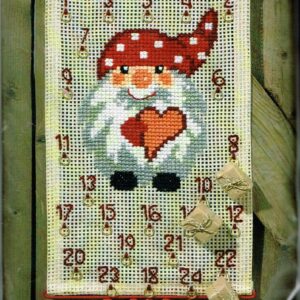 PERMIN GROOT BORDUURPAKKET, KERSTMAN met HART ADVENT 5221