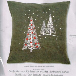 VERVACO VOORBEDRUKT BORDUURPAKKET, KUSSEN , KERSTBOMEN