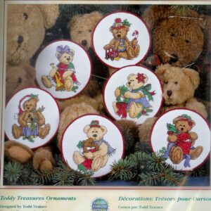 DIMENSIONS BORDUURPAKKET, TEDDY TREASURES ORNAMENTS