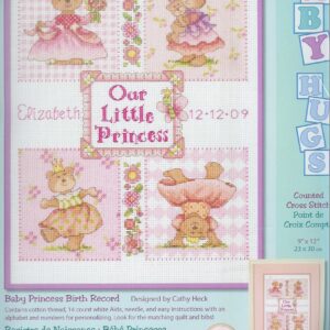 DIMENSIONS BORDUURPAKKET GEBOORTE, BABY PRINCESS BIRTH RECORD , ELIZABETH