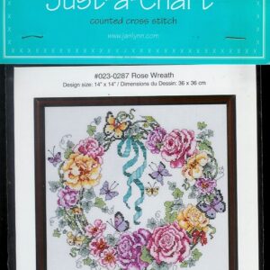 JANLYNN ORIGINEEL BORDUURPATROON ROSE WREATH