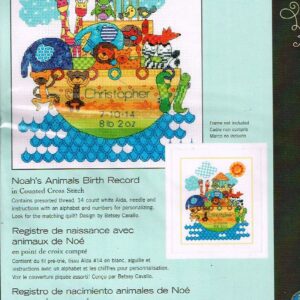 DIMENSIONS BORDUURPAKKET GEBOORTE, NOAH's ANIMALS BIRTH RECORD , CHRISTOPHER