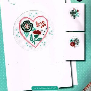 VERVACO BORDUURPAKKET, SET VAN 3 WENSKAARTEN, MODERNE BLOEMEN 951