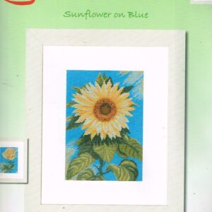 AANBIEDING LANARTE BORDUURPAKKET, SUNFLOWER ON BLUE 35045