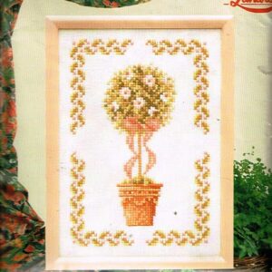 LANARTE ZELDZAAM BORDUURPAKKET, POT met BLOEMENPLANT en STRIK 34165