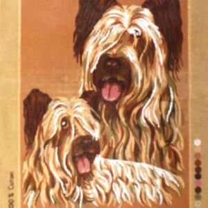 OPRUIMING VOORBEDRUKT BORDUURSTRAMIEN , 2 HONDEN 797