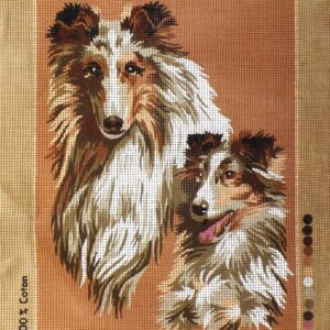 OPRUIMING VOORBEDRUKT BORDUURSTRAMIEN , 2 HONDEN 796
