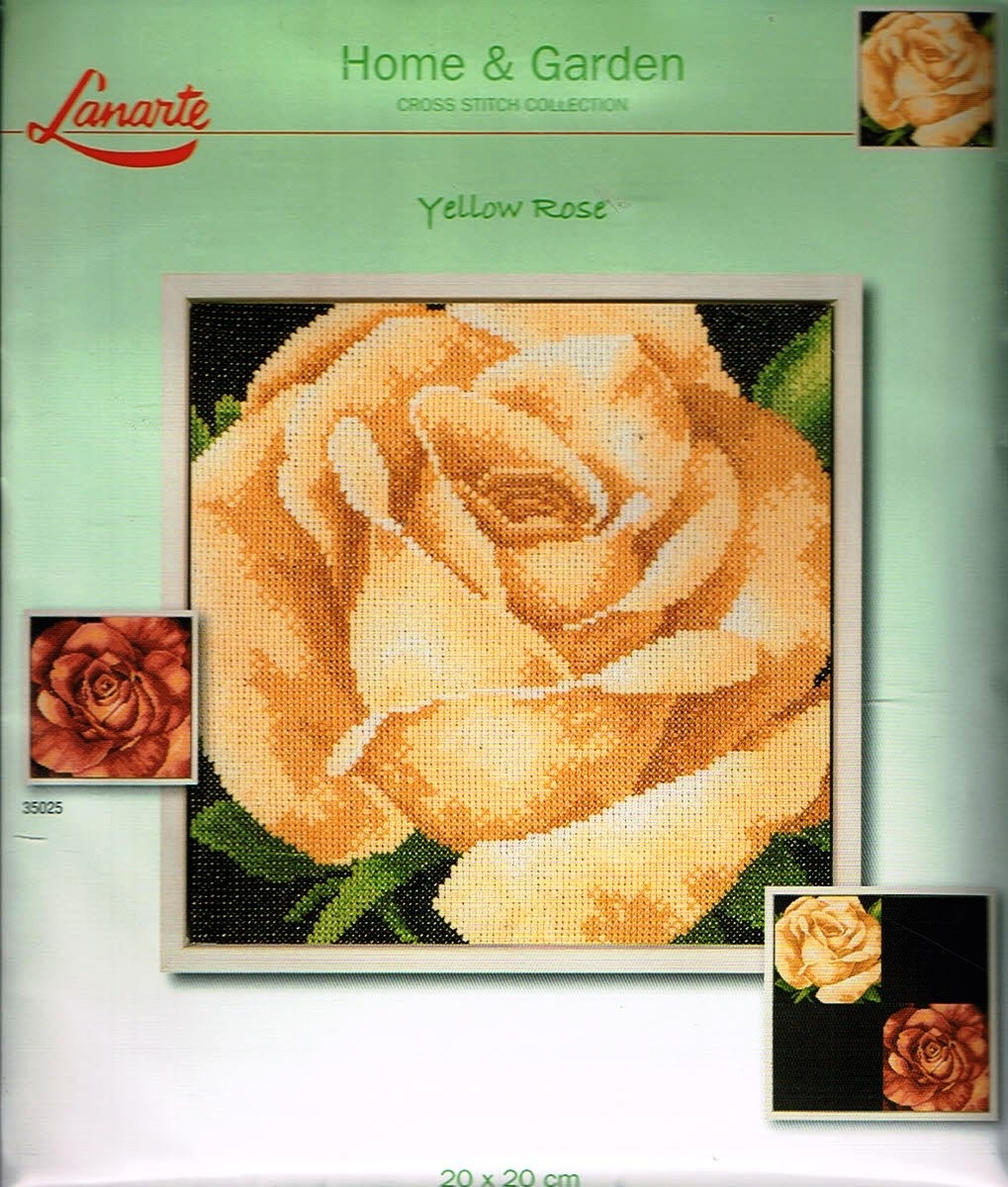 LANARTE BORDUURPAKKET, YELLOW ROSE 35024 laatste