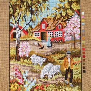 VOORBEDRUKT BORDUURSTRAMIEN, OP DE BOERDERIJ 447-A