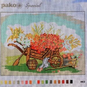 PAKO VOORBEDRUKT BORDUURSTRAMIEN, BLOEMENKAR 862