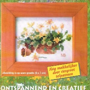 MARJOLEIN BASTIN BORDUURPAKKET, MANDJE met GELE BLOEMEN