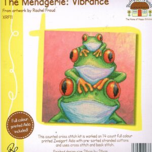 AANBIEDING BOTHY THREADS BORDUURPAKKET, THE MENAGERIE : VIBRANCE , 3 KIKKERS XRF11