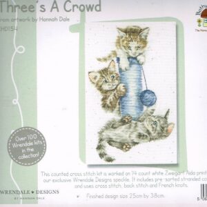 KOOPJE BOTHY THREADS BORDUURPAKKET, THREE's A CROWD, 3 POESJES XHD154