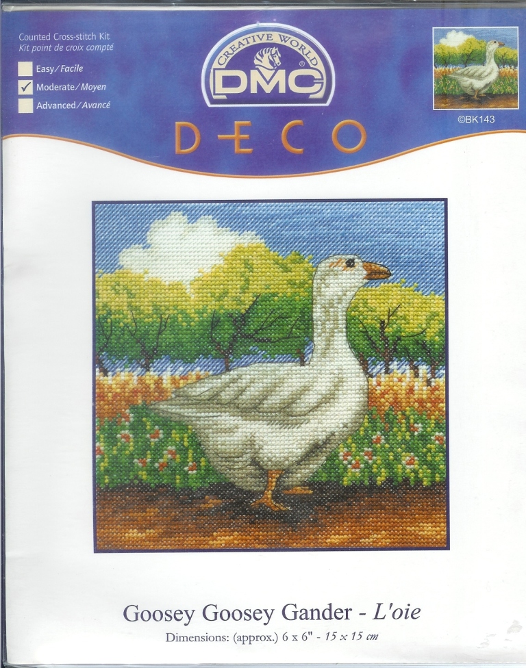 OPRUIMING DMC BORDUURPAKKET, GOOSEY GOOSEY GANDER , GANS 143