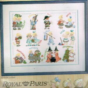 SALE ROYAL PARIS BORDUURPAKKET ,CALENDRIER DES TRIPLES 12 MAANDEN