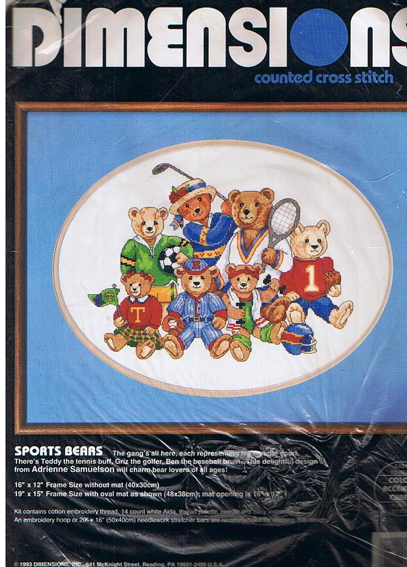 DIMENSIONS BORDUURPAKKET, SPORTS BEARS