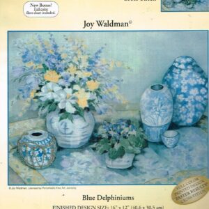 CANDAMAR DESIGNS BORDUURPAKKET , BLUE DELPHINIUMS laatste