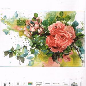 LUCA GROOT BORDUURPAKKET RED ROSES B 2383