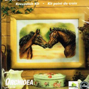 ORCHIDEA VOORBEDRUKT GROOT BORDUURPAKKET, 2 PAARDEN 8138